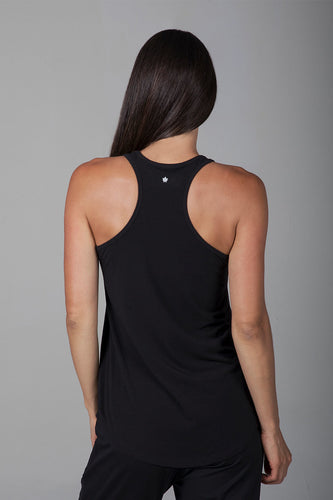 Long and Loose Yoga Racerback (Black)